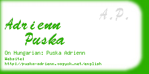 adrienn puska business card